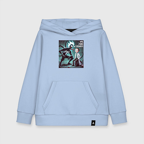 Детская толстовка-худи Rick and Morty - we are Venom / Мягкое небо – фото 1