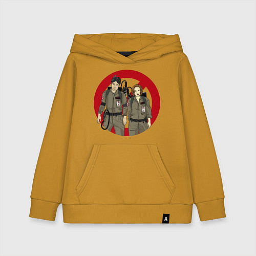 Детская толстовка-худи X busters / Горчичный – фото 1