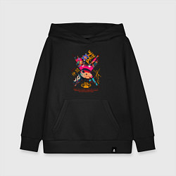 Толстовка детская хлопковая One Piece Chopper Tony Tony, цвет: черный