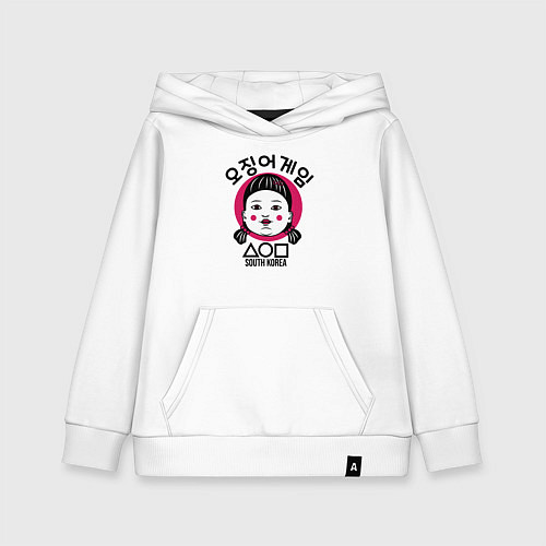 Детская толстовка-худи South Korea girl / Белый – фото 1