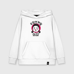 Толстовка детская хлопковая South Korea girl, цвет: белый