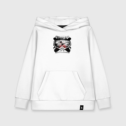 Детская толстовка-худи Маска МТБ / Белый – фото 1