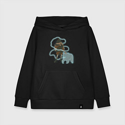 Толстовка детская хлопковая Экспекто патронум, цвет: черный