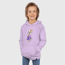 Толстовка детская хлопковая Lola Bunny, цвет: лаванда — фото 2