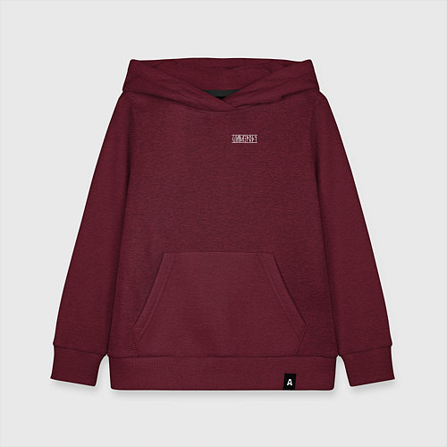 Детская толстовка-худи Слава роду / Меланж-бордовый – фото 1