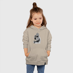 Толстовка детская хлопковая Боксер Майк Тайсон, цвет: миндальный — фото 2