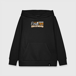Толстовка детская хлопковая Мечта сбывается в Голливуде, цвет: черный