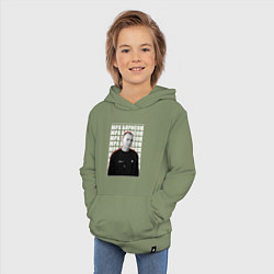 Толстовка детская хлопковая Юрий Барисов, цвет: авокадо — фото 2