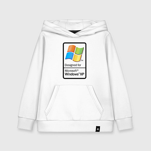 Детская толстовка-худи Предназначен для xp / Белый – фото 1
