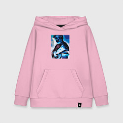 Толстовка детская хлопковая Ты мой космос, цвет: светло-розовый
