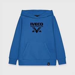 Толстовка детская хлопковая Iveco дальнобой, цвет: синий