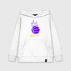 Толстовка детская хлопковая Короли Лейкерс, цвет: белый