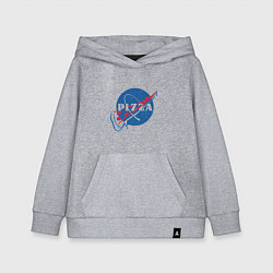 Толстовка детская хлопковая Пицца, цвет: меланж