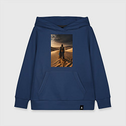 Толстовка детская хлопковая В пустыне вечером, цвет: тёмно-синий