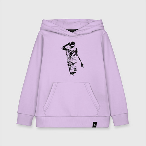 Детская толстовка-худи Allen Iverson NBA / Лаванда – фото 1