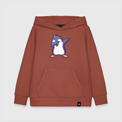 Детская толстовка-худи Dab penguin