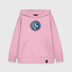 Толстовка детская хлопковая Mavericks NBA, цвет: светло-розовый