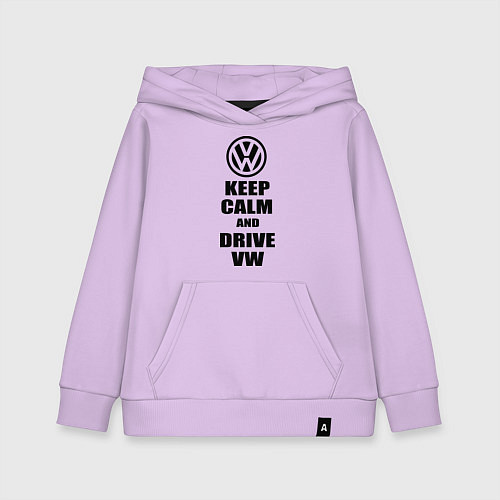 Детская толстовка-худи Keep Calm & Drive VW / Лаванда – фото 1