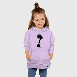 Толстовка детская хлопковая Woman Africa, цвет: лаванда — фото 2