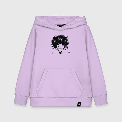 Детская толстовка-худи Девочка весна / Лаванда – фото 1
