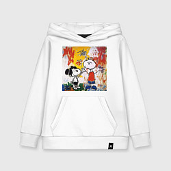 Детская толстовка-худи Граффити Снупи