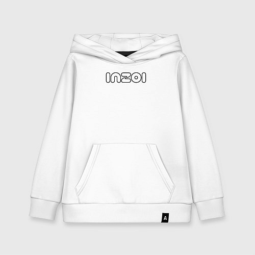 Детская толстовка-худи Inzoi белый логотип / Белый – фото 1