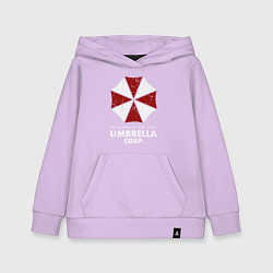 Толстовка детская хлопковая Umbrella corporation logo, цвет: лаванда