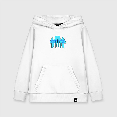 Детская толстовка-худи Cortex голубой aneurism iv / Белый – фото 1