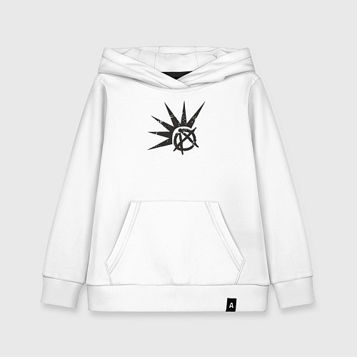 Детская толстовка-худи Anarchy punks / Белый – фото 1