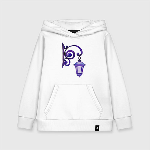 Детская толстовка-худи Фиолетовый фонарь / Белый – фото 1