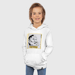 Толстовка детская хлопковая Volfovich Art Black coin, цвет: белый — фото 2
