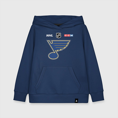 Детская толстовка-худи Сент Луис Блюз - НХЛ команда / Тёмно-синий – фото 1