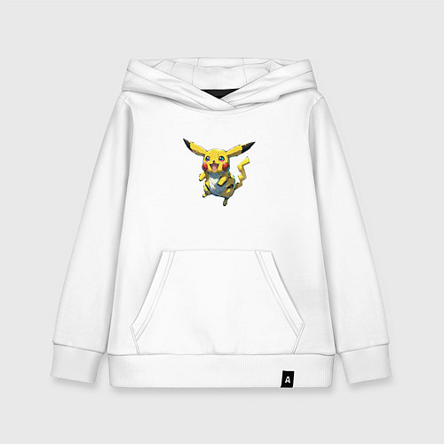 Детская толстовка-худи Pikachu joy / Белый – фото 1
