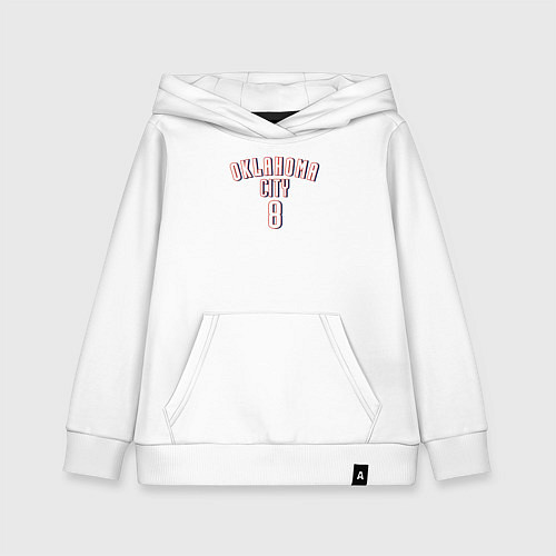 Детская толстовка-худи Oklahoma City 8 / Белый – фото 1