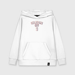 Толстовка детская хлопковая Oklahoma City 9, цвет: белый