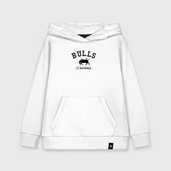 Толстовка детская хлопковая FC Krasnodar - bulls, цвет: белый
