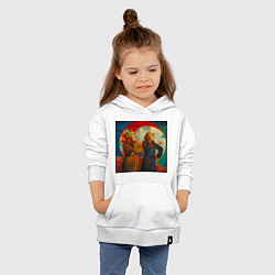 Толстовка детская хлопковая Авангард, цвет: белый — фото 2