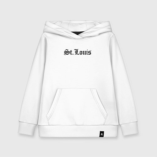 Детская толстовка-худи St Louis Missouri - USA / Белый – фото 1
