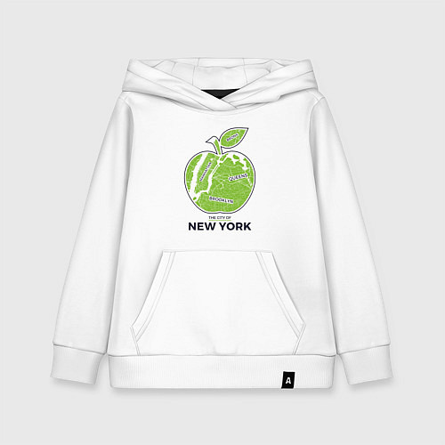 Детская толстовка-худи Сity of New York / Белый – фото 1