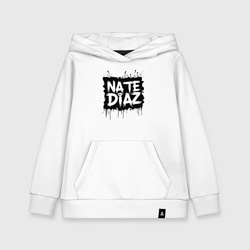 Детская толстовка-худи Найт Диаз граффити / Белый – фото 1