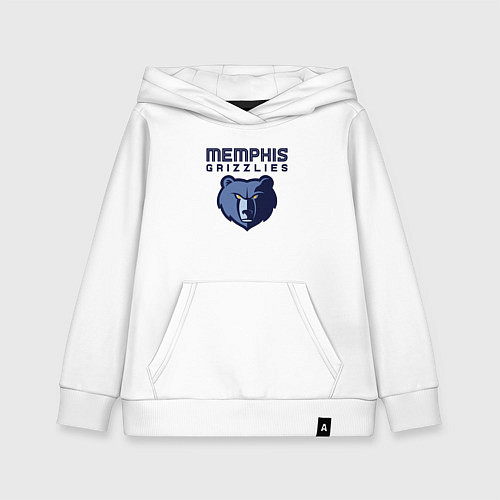 Детская толстовка-худи Мемфис Гриззлис - НБА / Белый – фото 1
