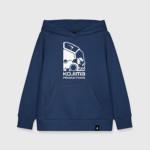 Детская толстовка-худи Кодзима продакшенс логотип / Тёмно-синий – фото 1