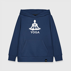 Детская толстовка-худи Медитация в позе лотоса