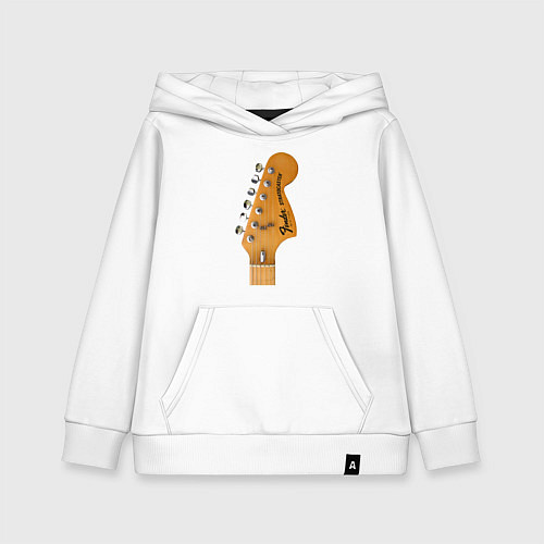 Детская толстовка-худи Guitar Fender Stratocaster / Белый – фото 1