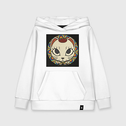 Детская толстовка-худи Радужный Дандадан / Белый – фото 1