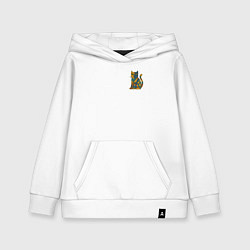 Толстовка детская хлопковая Кубистический мур, цвет: белый