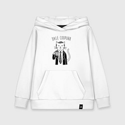 Толстовка детская хлопковая Dale Coopurr, цвет: белый