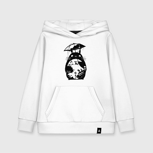 Детская толстовка-худи Тоторо Мэй Сацуки котобус / Белый – фото 1