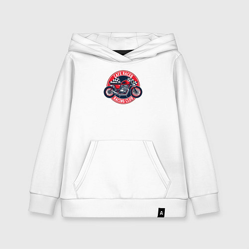 Детская толстовка-худи Cafe racer / Белый – фото 1