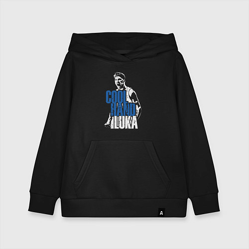 Детская толстовка-худи Cool hand Luka / Черный – фото 1